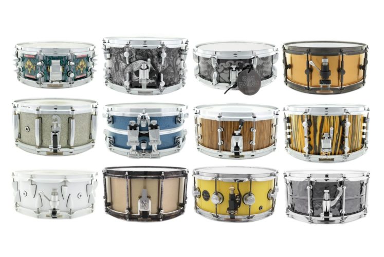 Assorted Rare Snare Drums up for bid at “All Access David Frangioni” Auction